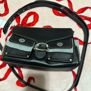 Coach Black and Gray Crossbody Bag